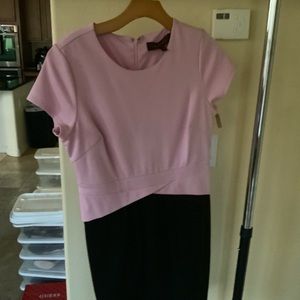 Pink and black business wear.